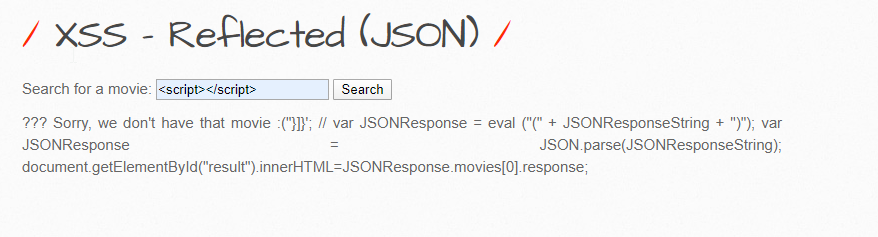 Reflected JSON