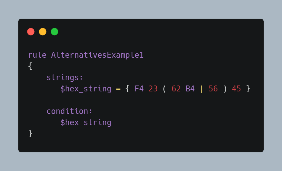 Strings/Conditions Section