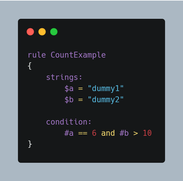 Strings/Conditions Section