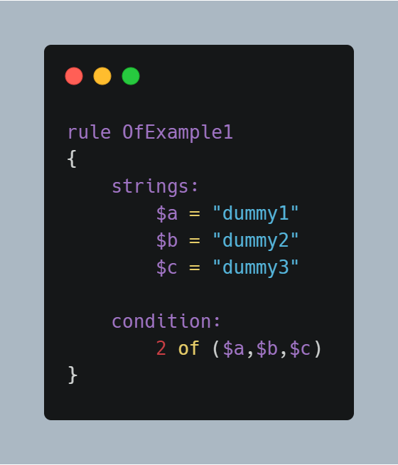 Strings/Conditions Section